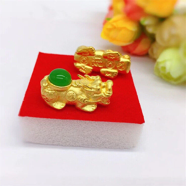 Novo Colar Masculino Brave Troops 22k 23k 24k Tailandês Baht Ouro Amarelo Gp - Imagem 4 de 4