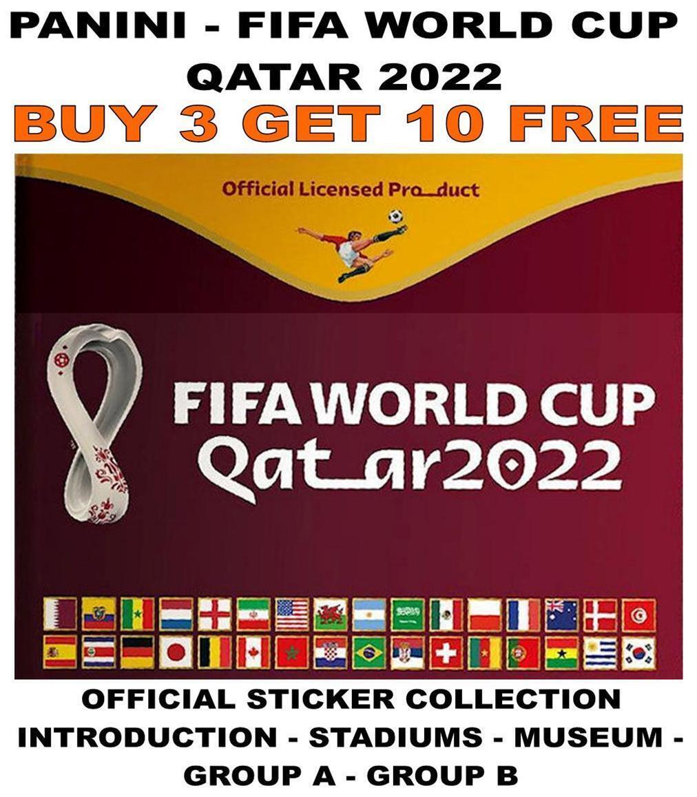 PANINI QATAR 2022 FIFA WORLD CUP STICKERS COLLECTION - FOILS/ GROUP A & GROUP B