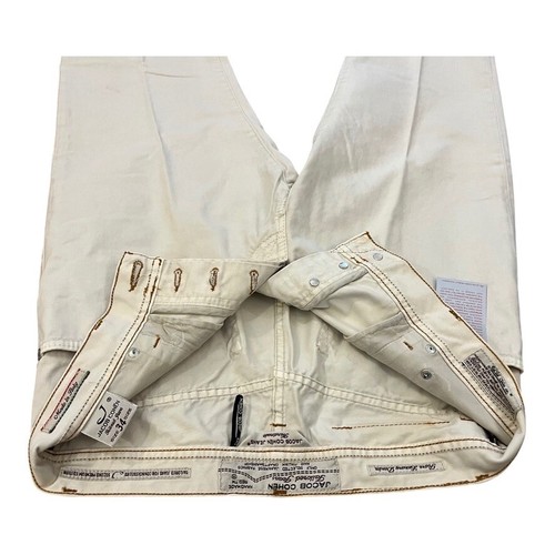 Pantalón vaquero de hombre JACOB COHEN J610 5 bolsillos blanco crema incl. paño ETIQUETA NUEVO - Imagen 10 de 14