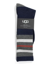 Ugg Men's Three-Stripe Crew Socks