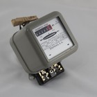 Alter SIEMENS Elektrischer Lichtzähler Typ W9 Grau Metallic um 1930er einphasig