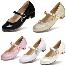 Dream Pairs Girls Flats Shoes Mary Jane Low Heel Princess Party Dress Shoes