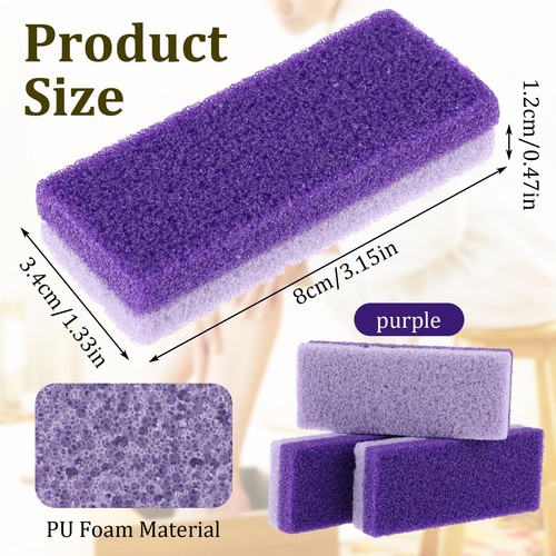Pedicure Foot Pumice Stone for Feet Hard Skin Callus Remover and Scrubber 6pcs - Picture 2 of 7