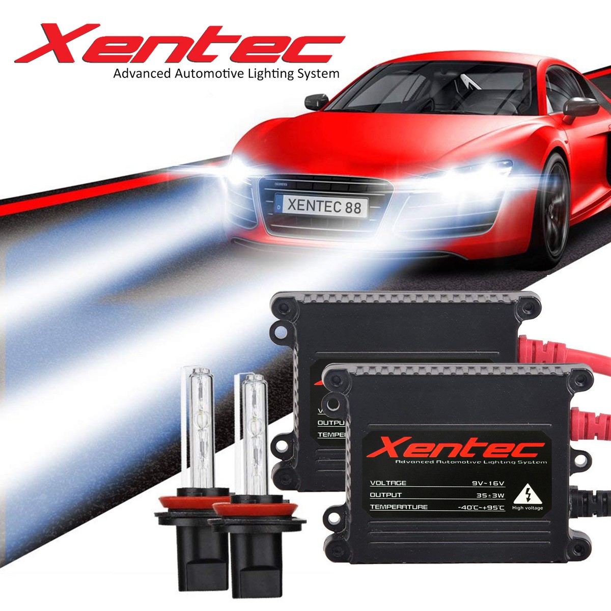 Xentec 35W HID Xenon Kit For GMC Yukon XL 1500/2500 – 40000 Lumens, IP68, Choose Bulb Size & Color