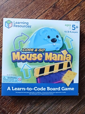 New -Code & Go Mouse Mania Board Game, Kids Learn to Code- Ages 5+