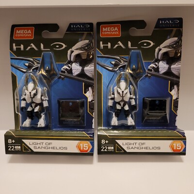 2022 Mega Construx Halo Heroes Series 15 LIGHT OF SANGHELIOS LOT x2