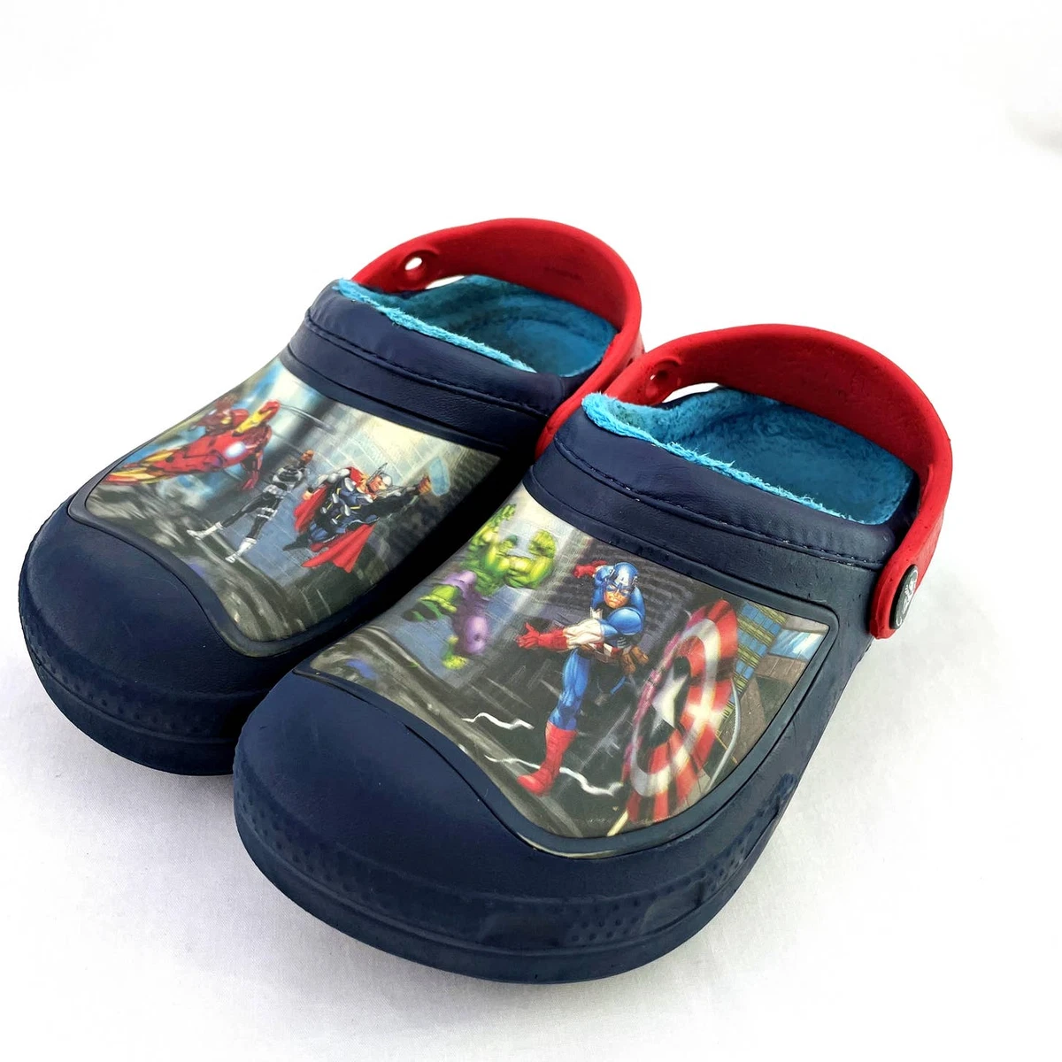 Crocs Marvel s Avengers Lined Lenticular 3D Clogs Boys Size 12 13