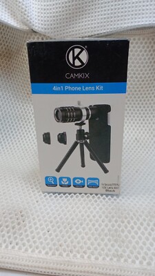 Camkix 4in1 Phone Lens Kit - Includes Macro, Wide Angle, Telephoto, and Fish Eye