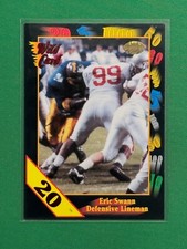 1991 Wild Card Football Eric Swann #126 20 Stripe