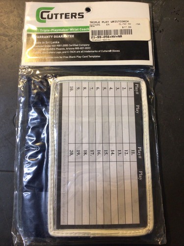 Cutters 197 Triple Playmaker Wrist Coach, Navy Blue | eBay