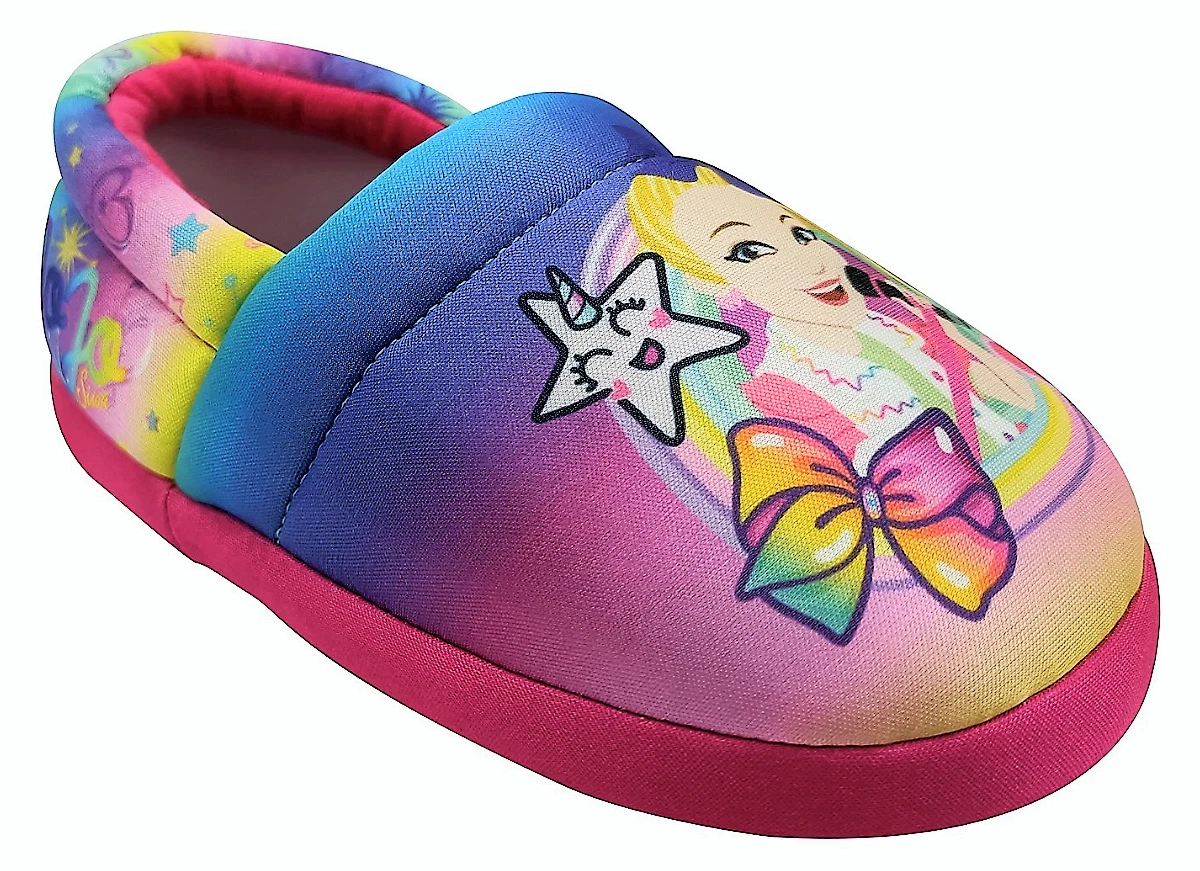 JOJO SIWA BowBow Pink Plush Slippers Toddler s Size 9 10 or