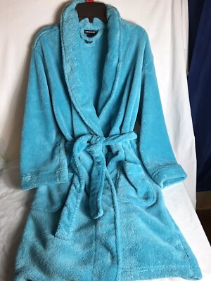 Joe Boxer Womens Aqua Color Plush Robe Small UK