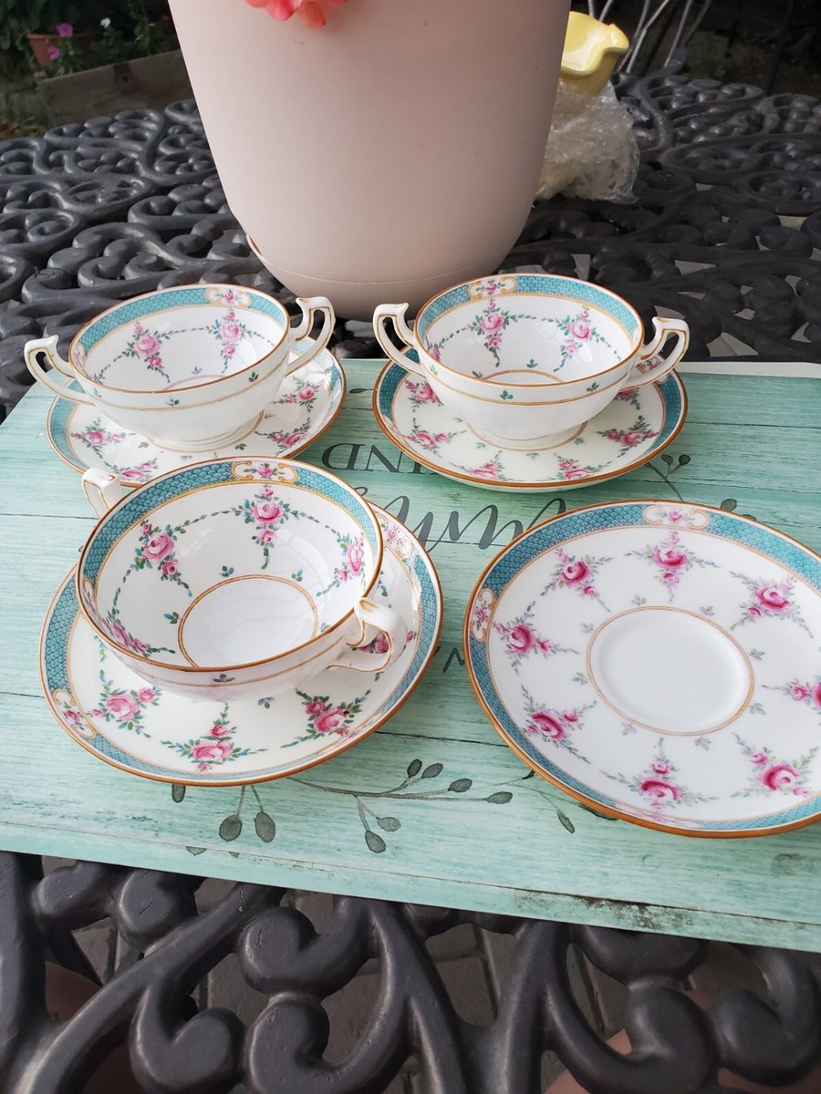 Tea Set Antique Mintons Minton Persian Rose Minton Rose Bone China