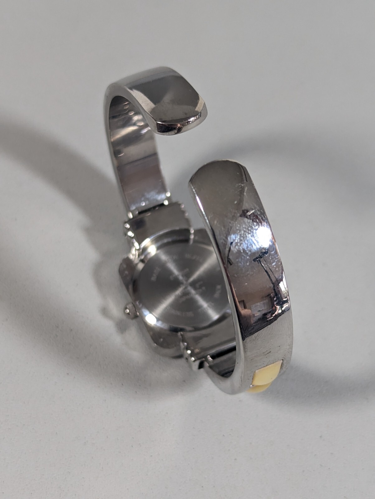 Studio Silver Tone Dial Square Case Hinge Open Cu… - image 5