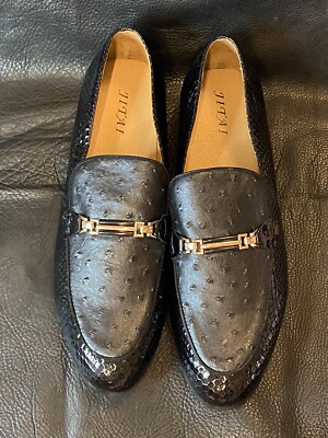 JITAI Mens Lindford Moc Toe Bit Slip-on Penny Loafer Sz 12 