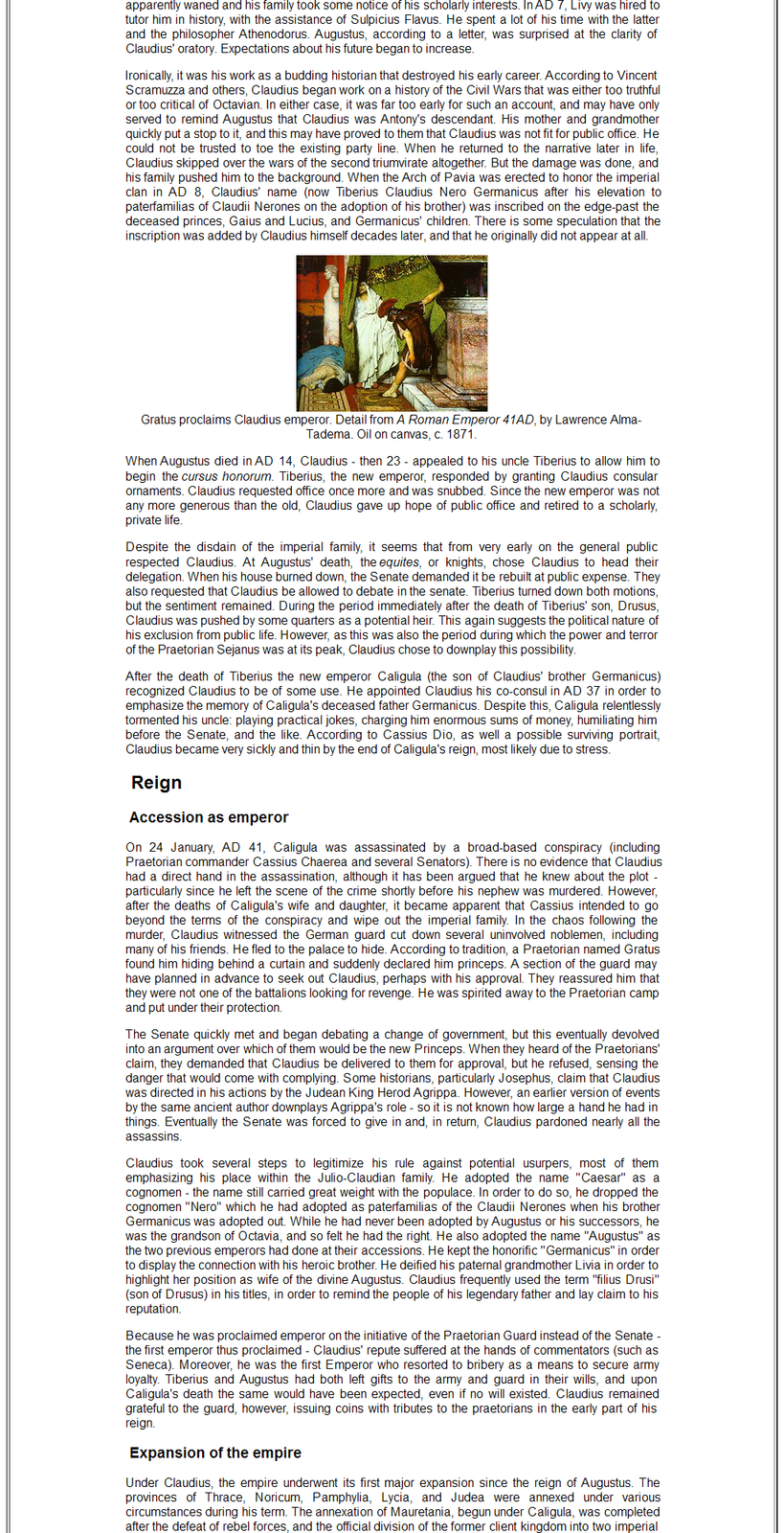 CLAUDIUS - Genuine 41AD Rome Food MODIUS Authentic Ancient Roman Coin ...