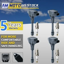 4x Ignition Coil & 4x IRIDIUM Spark Plug Set for Nissan Altima Sentra UF549 USA