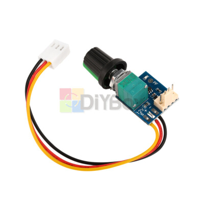 2pcs DC5-12V Manual 4-wire PWM Fan Speed Controller Regulator w/Switch Chassis a