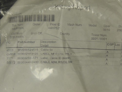 IBM 20FT RS232 COMMUNICATIONS CABLE P/N 44H7480 - Photo 2/5