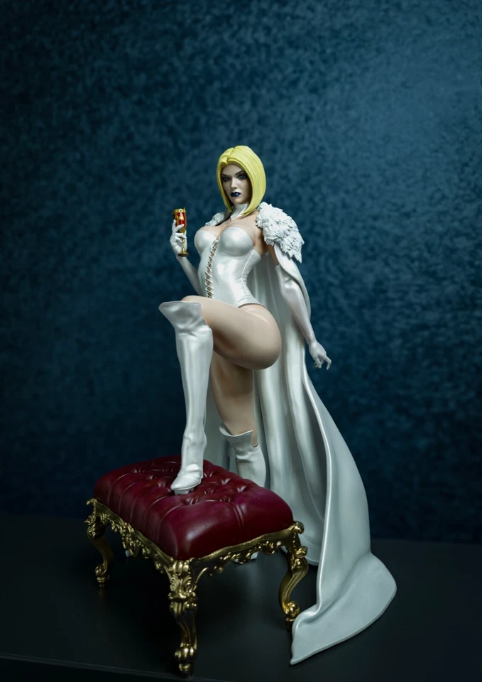 1:6 Emma Frost figure WHITE QUEEN statue | HAND PAINTED | - Image 2 of 4