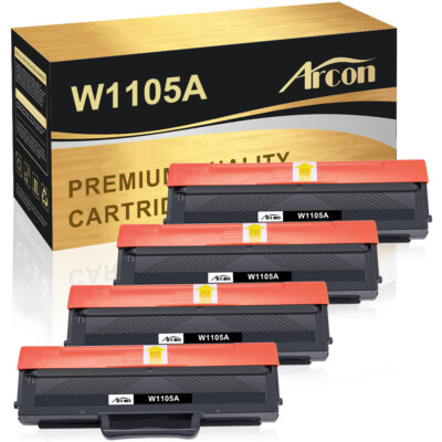 4PK 105A W1105A Toner Compatible for HP LaserJet Pro MFP 107r 135a 135w 137fnw