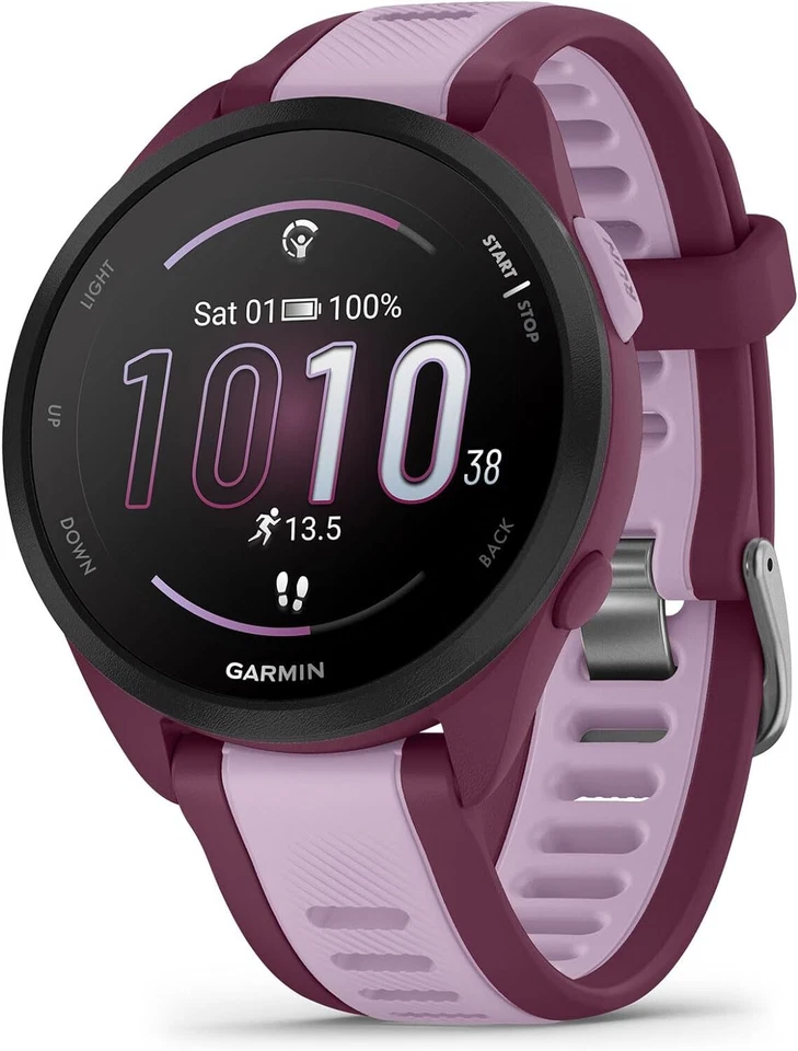 Garmin Forerunner 165 Running Smartwatch with AMOLED Touchscreen - Music Option - Image 2 of 4