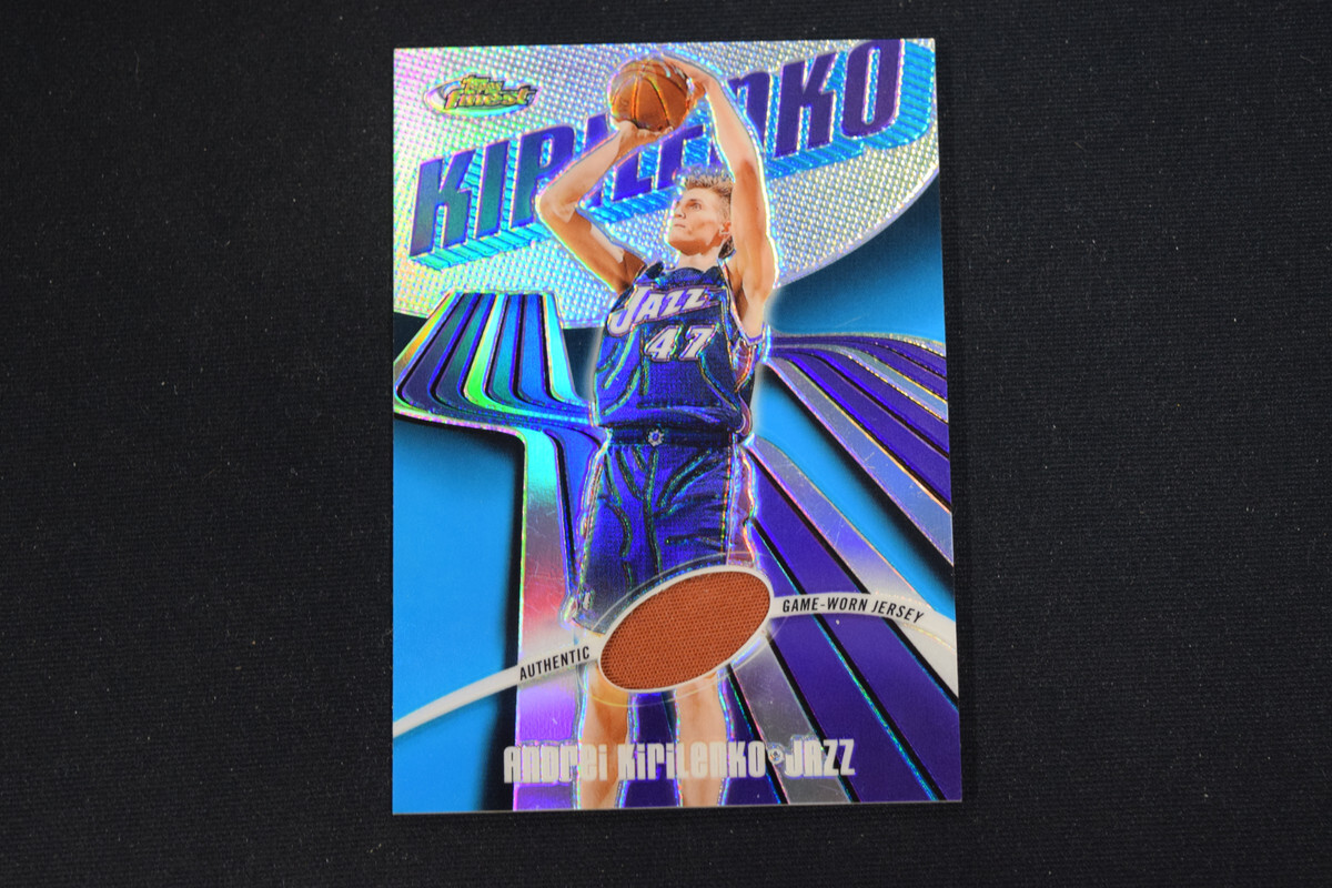 Andrei Kirilenko 2003-04 Topps Finest #112 Game-Worn Jersey Refractor /250