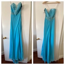 Sparkle Prom Powder Blue Maxi Dress Size 2