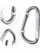 STURME 12pcs Carabiner Clip 3" Small Durable Carabiner Keychain Carabeaner Hooks
