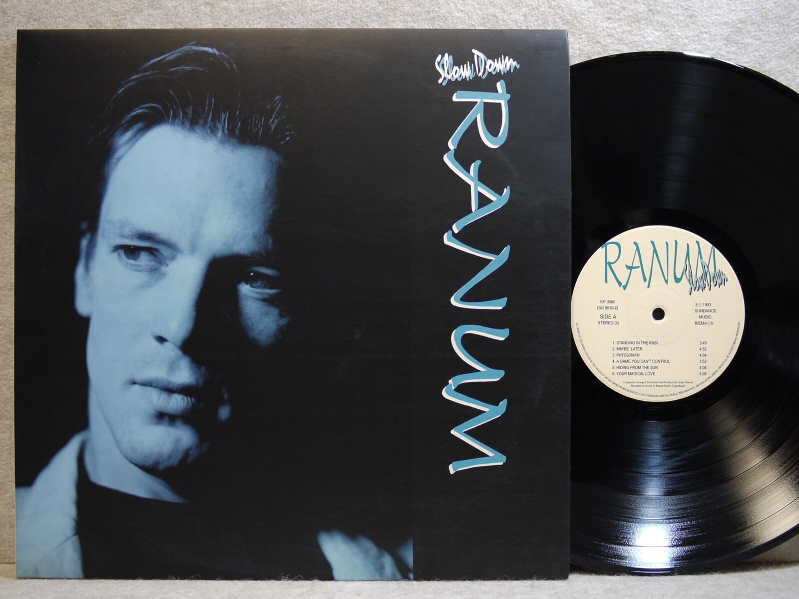 Ranum Slow Down 1993 Korea LP Picture & Lyric W/Insert NM- ~ NM Denmark "Rare"