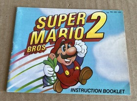 GREAT SHAPE Super Mario Bros 2 NES Nintendo Game Booklet Instruction Manual
