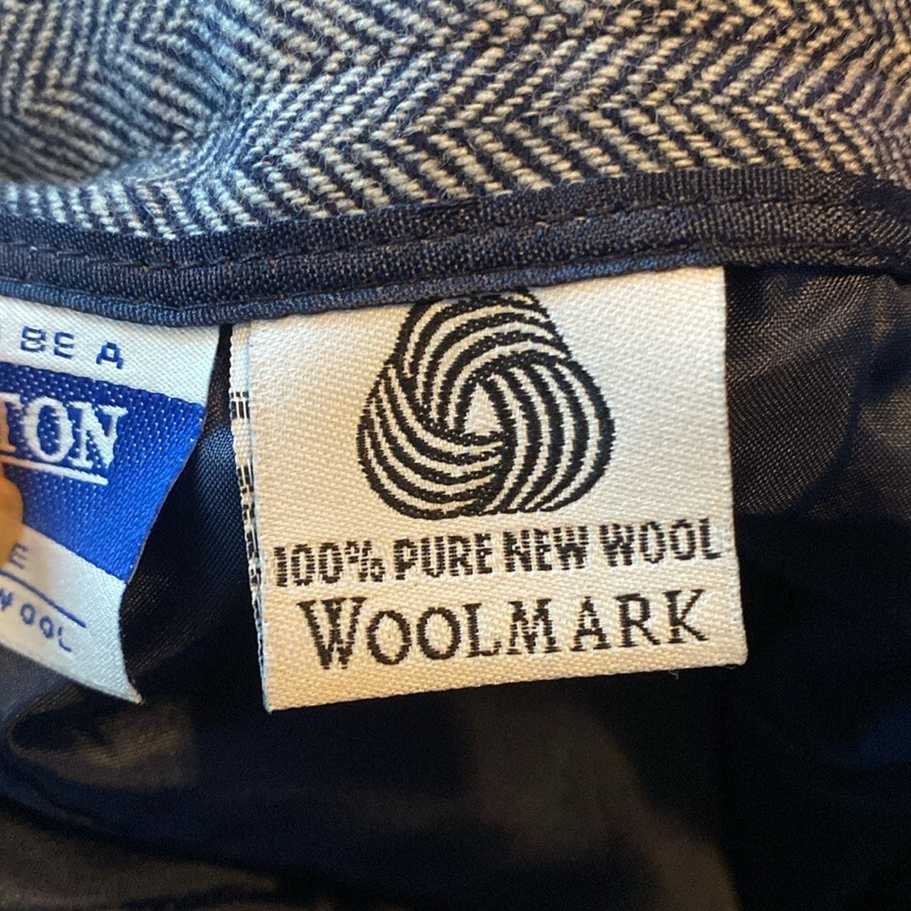 Vintage Wool Pendleton Herringbone Pencil Skirt - image 12