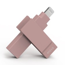 iXflash MFi 512GB Lightning USB-A iPhone iPad Flash Drive Photo Stick Pink