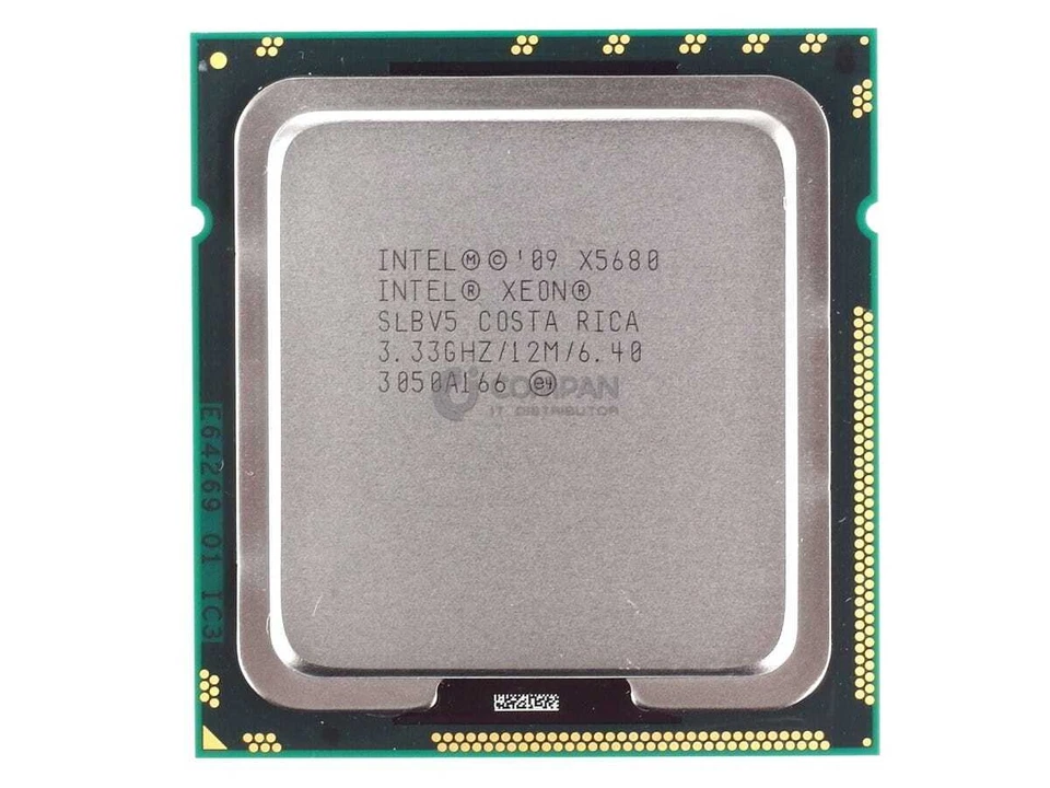 SLBV5 INTEL XEON X5680 3.33GHZ 6 CORE 12MB L3 CACHE 130W LGA1366 - Immagine 2 di 4