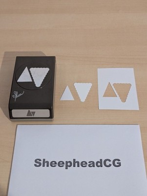 Stampin' Up! Shelli gerade & überbackene Dreiecke Papierlocher Handwerk - UK - sehr guter Zustand!