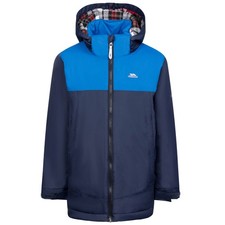 Trespass Boys Hooded Raincoat Windproof Padded Waterproof Jacket - Terris