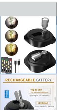New LED Wireless Spotlights with Remote Rechargeable Up Lights Indoor with 3000K