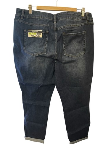 D.Jeans women's denim capri jeans pants blue size 20W - Picture 2 of 10