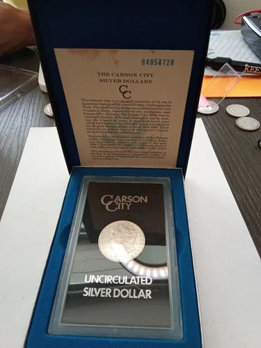 1884 Carson City Morgan Silver Dollar Uncirculated U.S. Mint GSA Holder Box Cert