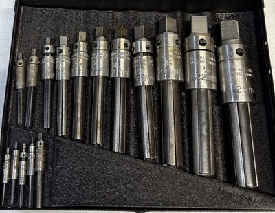 VTG The Walton Tap Extractor Set 16 Extractors w/Case USA Hartford Conn 3-25mm