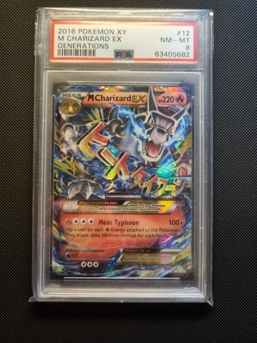 Pokemon Mega Charizard EX 12/83 Generations Holo PSA 8