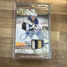2017-18 UD Vladimir Tarasenko Auto Patch # /10 4-color