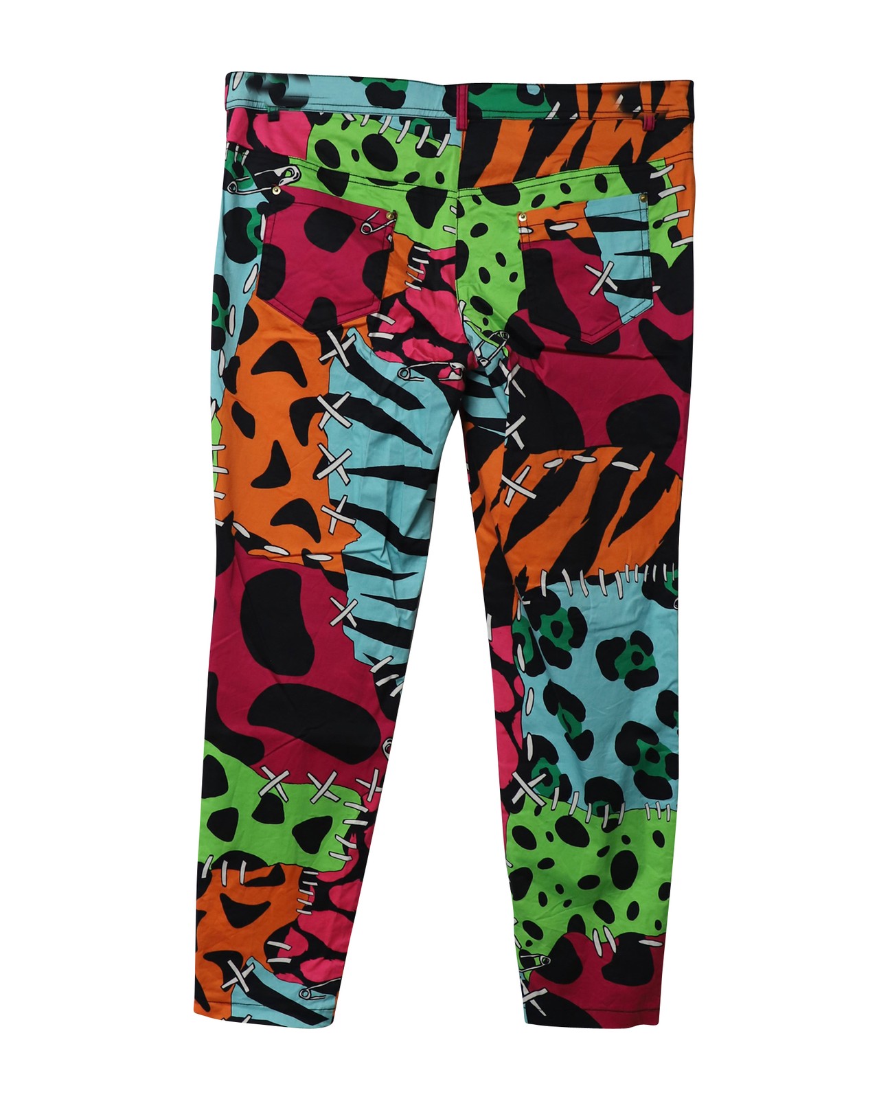 Moschino Patchwork Trousers With Illustrated Patt… - image 4