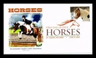 US COVER HORSES FIRST DAY ISSUE PANDA CACHET