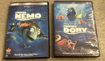 Finding Nemo Double Feature Disney DVD - Finding Nemo DVD / Finding Dory DVD