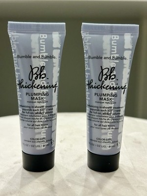 Bumble and bumble Thickening Plumping Mask Travel Size 1 oz 30ml Bundle of 2 New