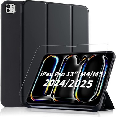 Hülle für iPad Pro M5 / M4 (2025/2024) 13 Zoll Schutzhülle + Panzerfolie 9H Glas