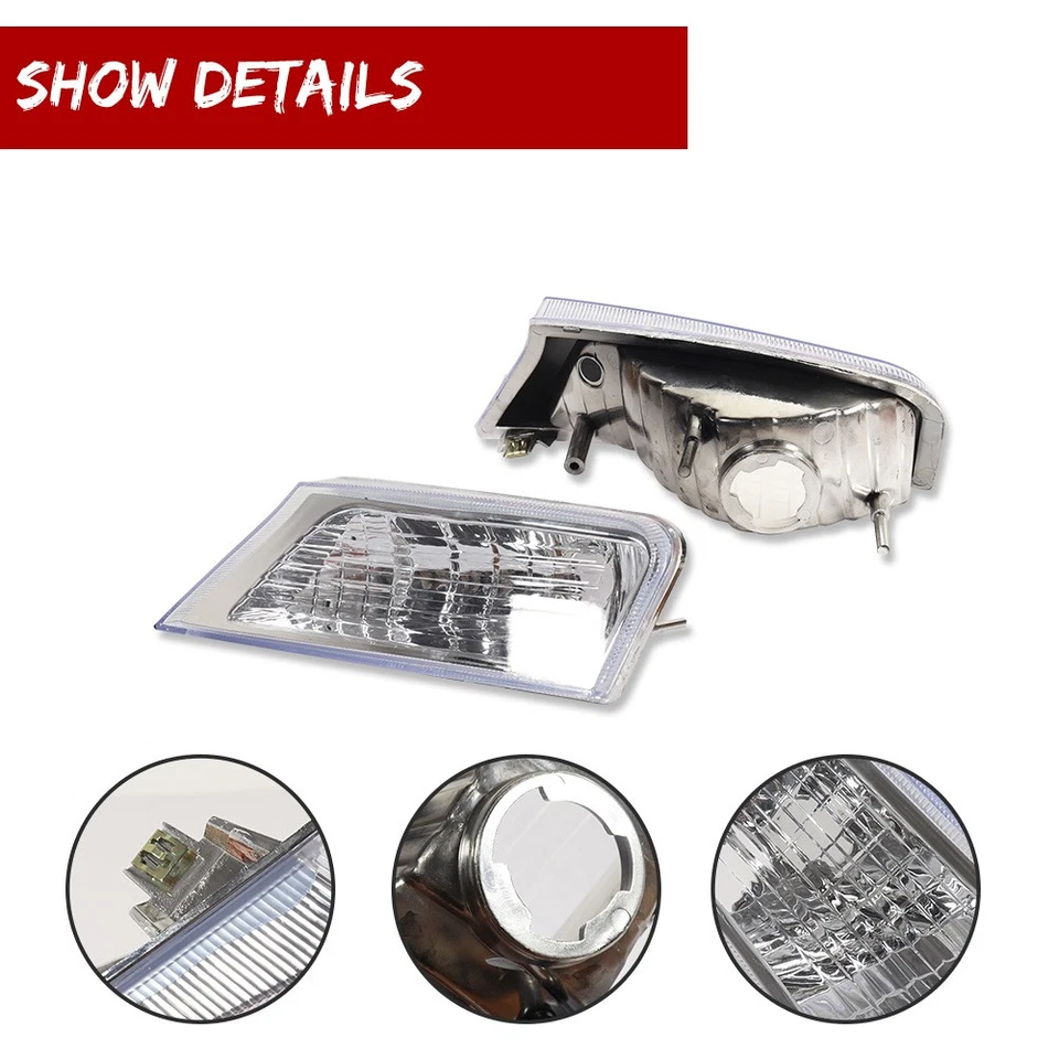 Juego de luces de giro para Jeep Liberty 2008-2012 par transparente delantero izquierdo y derecho Foto 3 de 4
