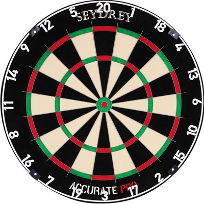 Optimale Zielgenauigkeit mit der Seydrey Dartscheibe aus Sisal   Offizielles Set