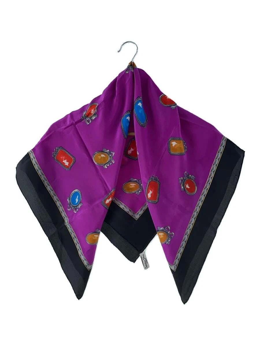 Christian Dior foulard soie étiquette intérieure femme enlevée